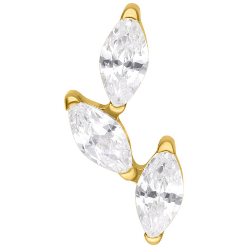 Push Fit Crystal Branch Attachment - Oro