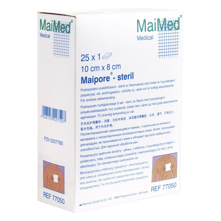 Confezione del cerotto sterile rapido MaiMed Maipore 10x8 cm