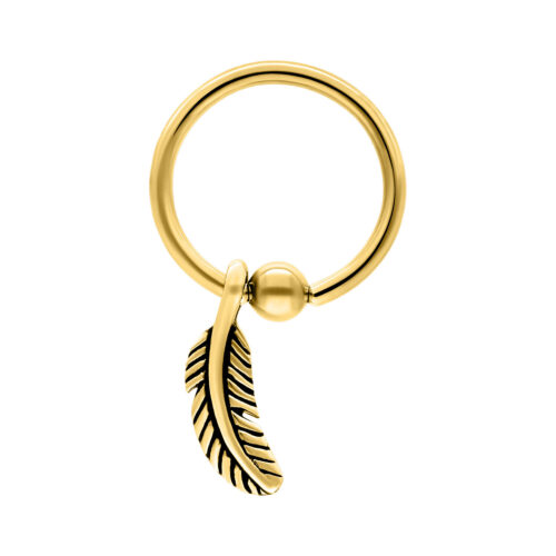 Anello Clip In Feather Ring