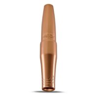 Macchina per tatuaggi FK Irons Microbeau Bellar in alluminio color rame su sfondo bianco