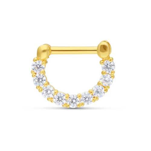 Septum Clicker Cristalli Oro 18k