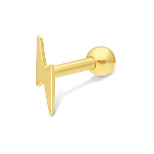 Barbell Orecchio Flash Oro 18kt