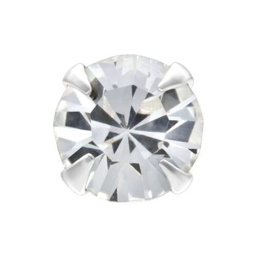 Terminale cristallo in argento per BPS04 4.0mm