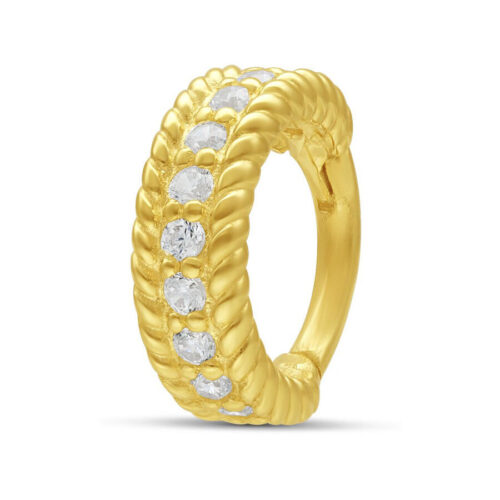 Anello 14K Crystal Hinged