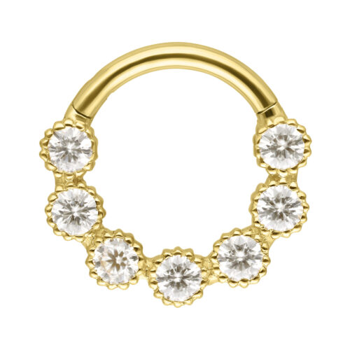 Clicker in Oro 18K e moissanite