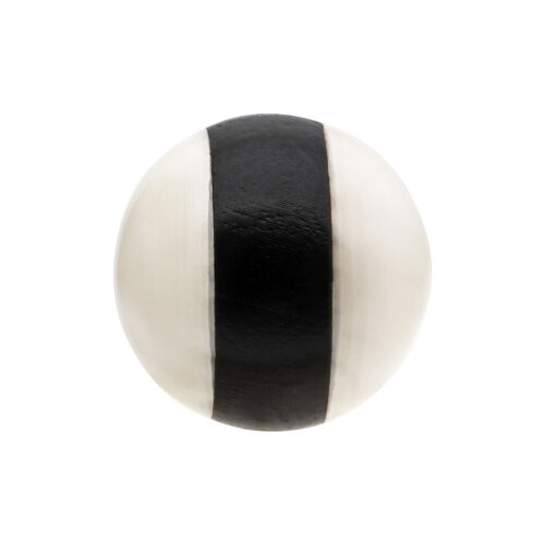 Sfera in ebano e avorio per filetto esterno