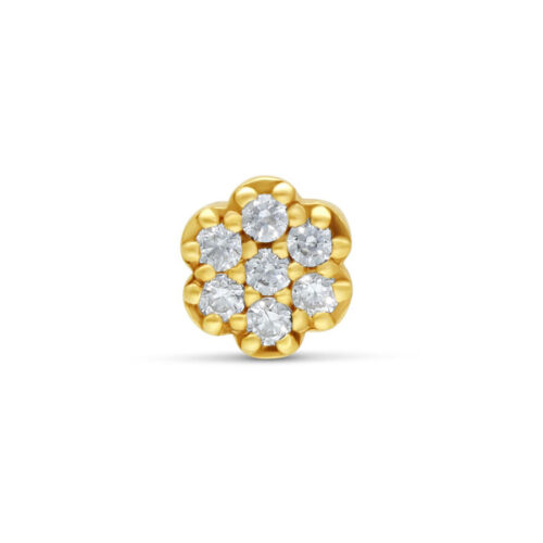 Terminale 7 Cristalli Bloom Crystal Oro 14k