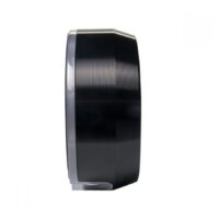 Vista laterale dell'alimentatore nero Critical Atomxr su sfondo bianco