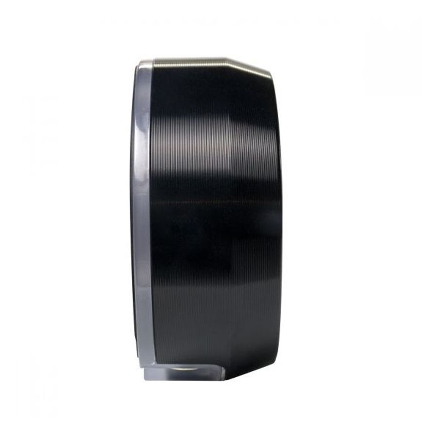 Vista laterale dell'alimentatore nero Critical Atomxr su sfondo bianco