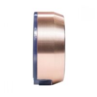 Critical Atomxr alimentatore in oro rosa Vista laterale dell'alimentatore Critical Atomxr in oro rosa su sfondo bianco