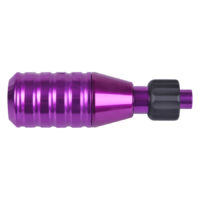 Impugnatura HAWK viola 25mm di Wildcat Impugnatura viola 25mm in metallo con superficie zigrinata, vista laterale