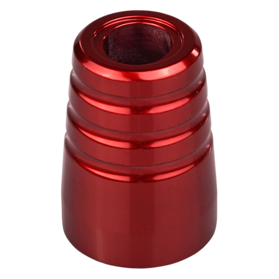 Impugnatura rossa e zigrinata HAWK PEN 21mm su sfondo bianco