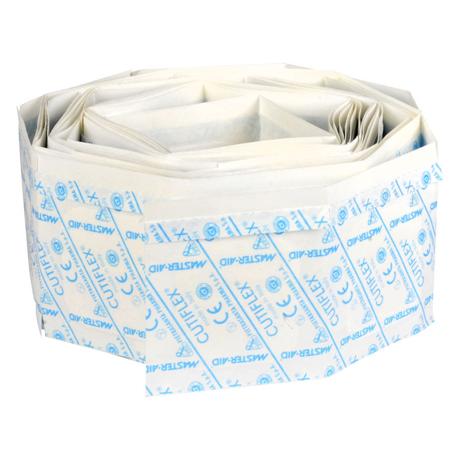 Cutiflex Cerotto Impermeabile Rettangolare Cerotti impermeabili bianchi e blu di Cutiflex nella confezione