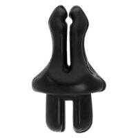 Clip nero in PTFE per display Body Bit su sfondo bianco