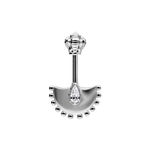Barbell Vertical Helix Crystal Hatchet