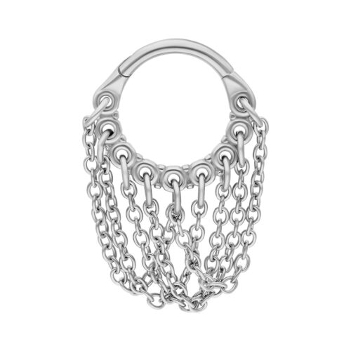 Anello clicker twisted chains