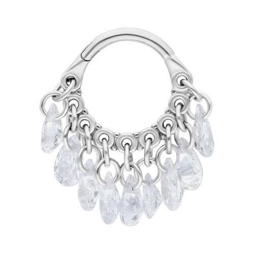 Anello clicker Dangling Crystals