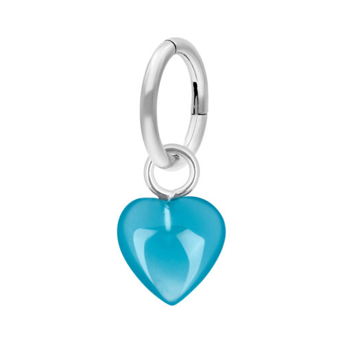 Piercing Anello Stone Heart Acciaio