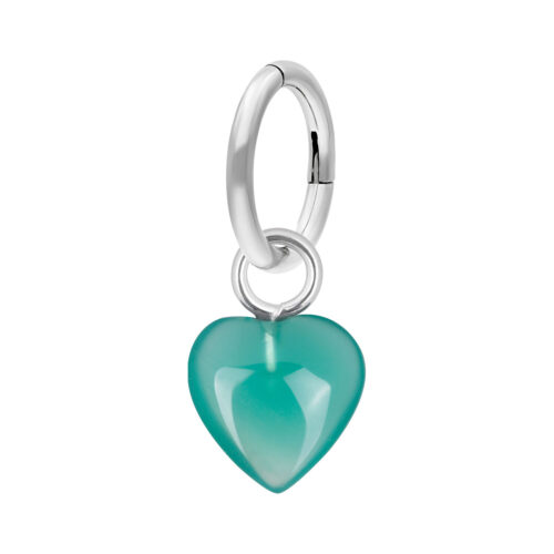 Piercing Anello Stone Heart Acciaio