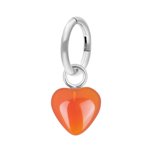 Piercing Anello Stone Heart Acciaio