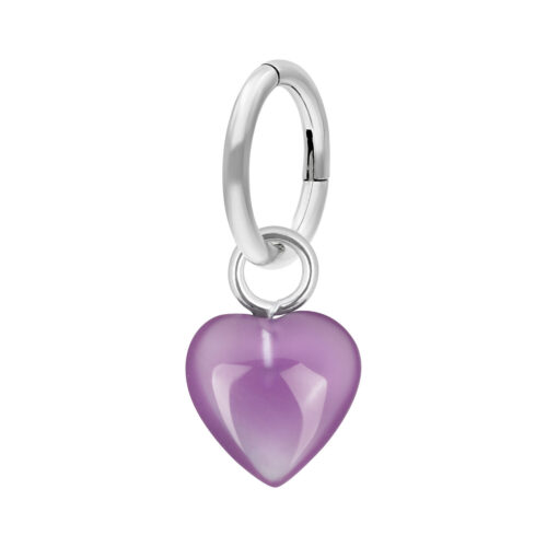 Piercing Anello Stone Heart Acciaio