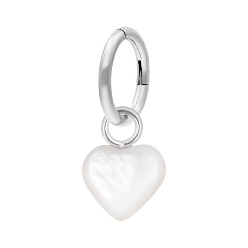 Piercing Anello Stone Heart Acciaio