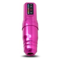 FK Irons Microbeau Flux S in rosa Macchina per tatuaggi FK Irons Microbeau Flux S rosa su sfondo bianco