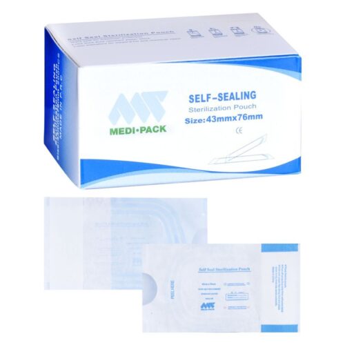 Sacchetti sterilizzazione 43 mm x 76 mm
