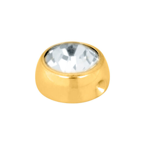 Sfera Clip-In piatta cristallo in titanio