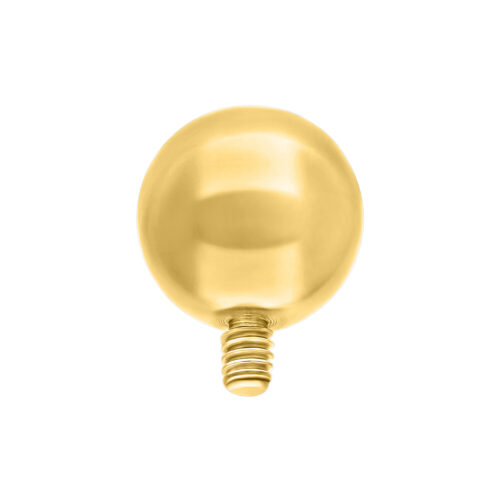 Sfera in titanio dorato per filetto interno