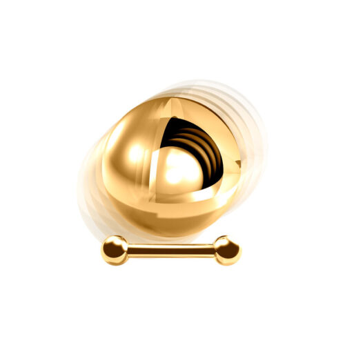 Barbell sonaglio in titanio