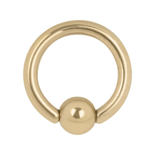 Anello Clip-In in titanio dorato