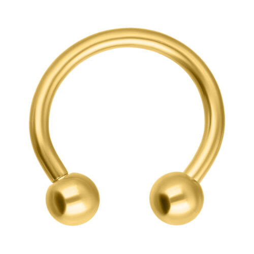 Circular Barbell in Acciao Dorato