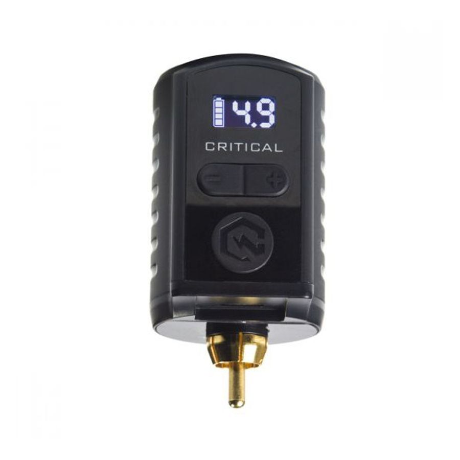 Batteria Universale Critical Nera RCA Batteria RCA nera con display digitale e connessione dorata
