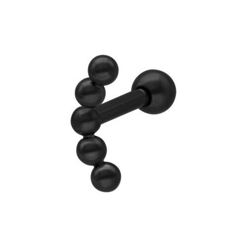 earbarbell sfere in titanio - Nero