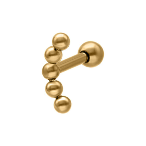 earbarbell sfere in titanio - Oro