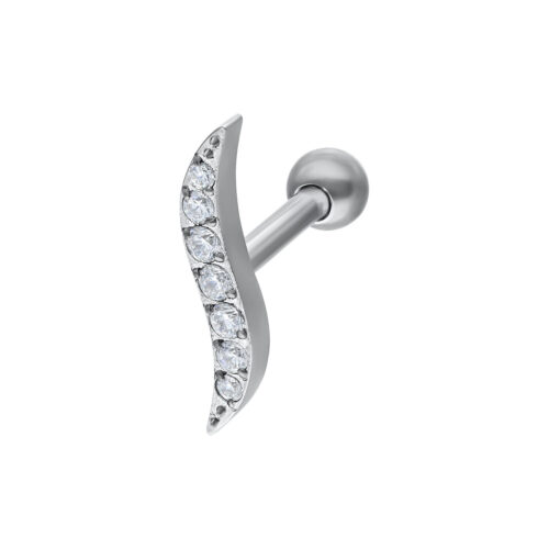 Earbarbell crystal wave in titanio