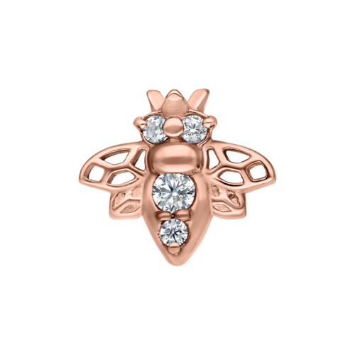 Terminale Cristalli Bee Acciaio per Filetto Interno