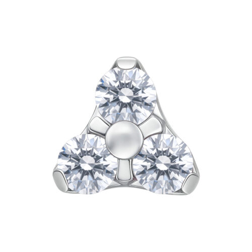 Terminale Cristalli Push-Fit Trinity Titanio