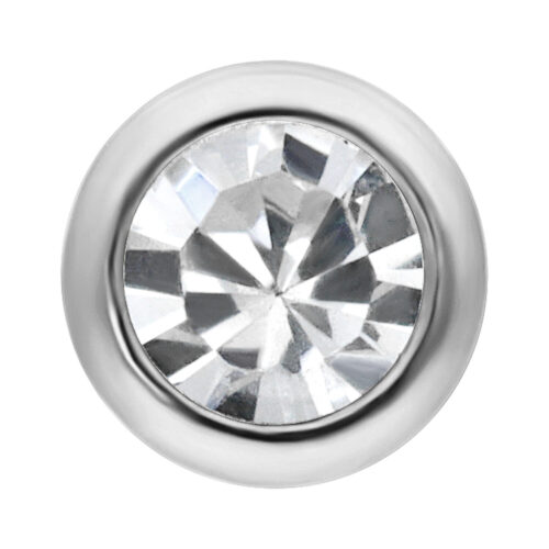 Nostril dritto brillantino in acciaio