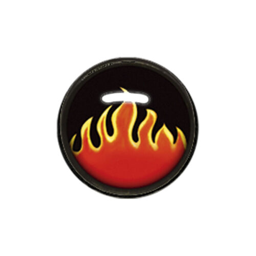 Disco in titanio nero fiamme per filetto interno