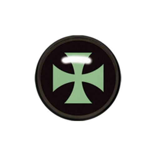 Disco in titanio nero croce celtica per filetto interno