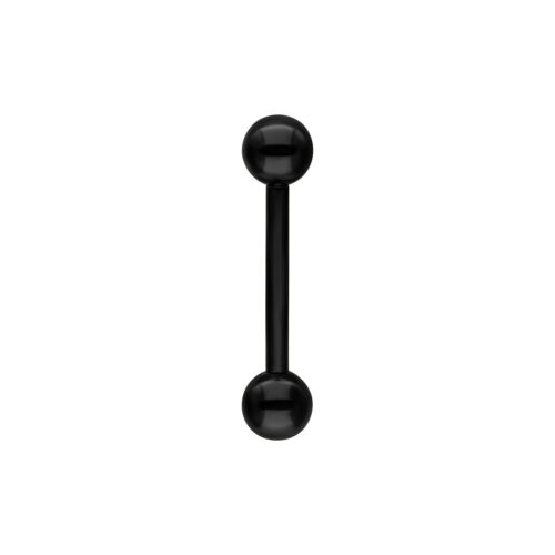 Micro Barbell in titanio nero filetto esterno