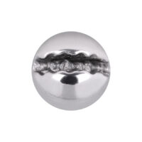 Punta per piercing in acciaio chirurgico argentato Punta per piercing in acciaio chirurgico lucido 316L argentato