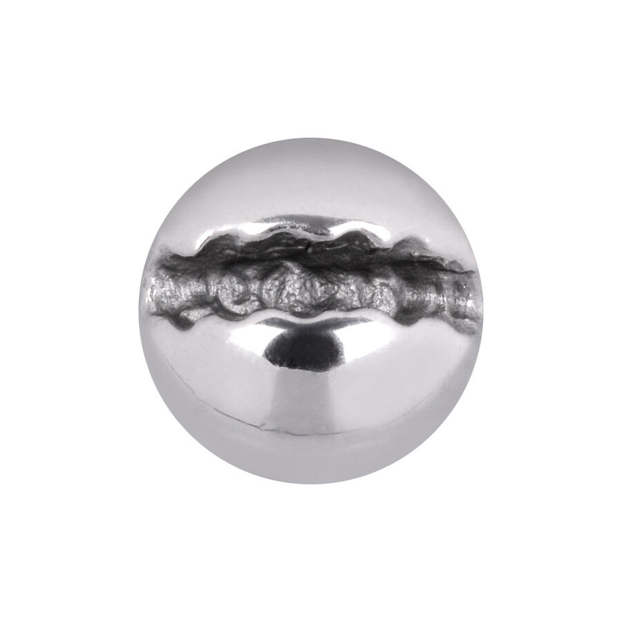 Punta per piercing in acciaio chirurgico argentato Punta per piercing in acciaio chirurgico lucido 316L argentato