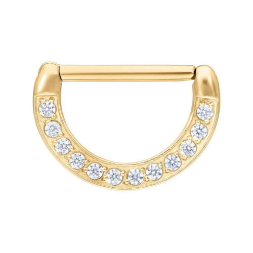 Clicker capezzolo cristalli in acciaio