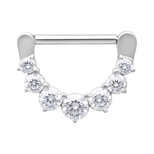 Clicker capezzolo cristalli in acciaio