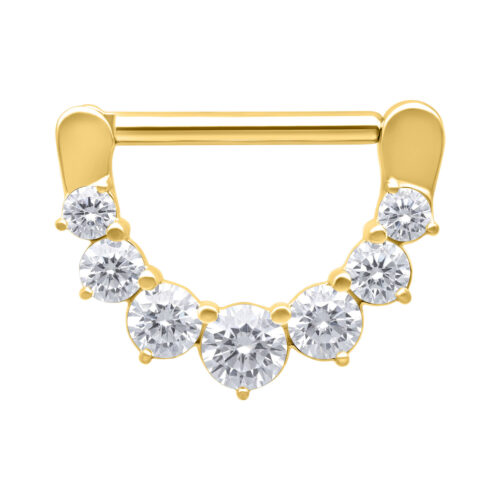 Clicker capezzolo cristalli in acciaio