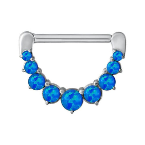 Clicker capezzolo opale in acciaio<!--5e5e7733de299-->