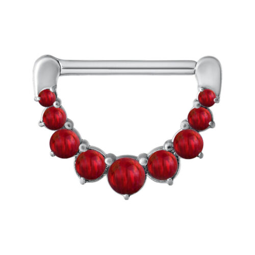 Clicker capezzolo opale in acciaio